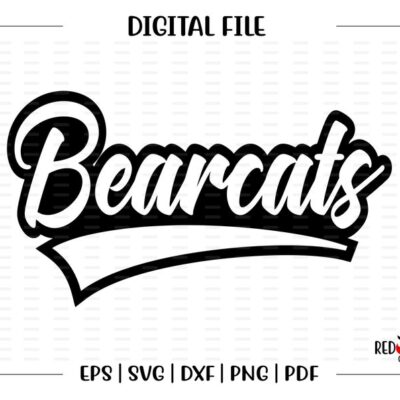 4476 Bearcat svg Bearcats svg Bearcat Bearcats clipart Team Mascot School svg dxf eps png pdf sublimation cut file htv design