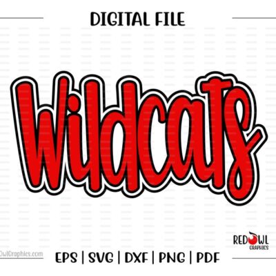 4513 Wildcat svg Wildcats svg Wildcat Wildcats Mascot football basketball svg dxf eps png pdf sublimation cut file clipart design