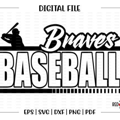 4518 Baseball svg Braves Baseball svg Braves Brave Baseball svg dxf eps png pdf sublimation cut file htv vector digital clipart