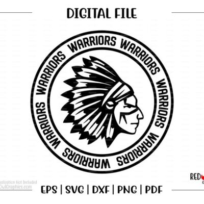 4524 Warrior svg Warriors svg Warrior Warriors Clipart svg dxf eps png pdf sublimation cut file htv vector digital