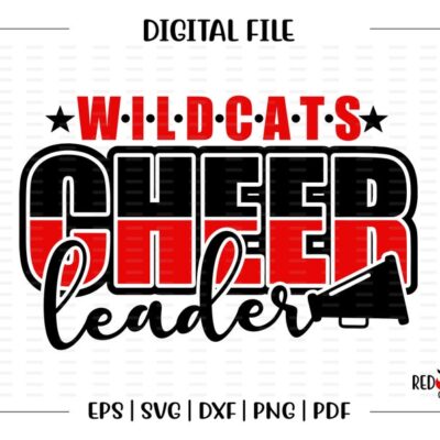 4562 Cheerleader svg Wildcat Cheerleader Wildcat Wildcats Cheer Cheerleader Cheerleading svg dxf eps png pdf sublimation cut file