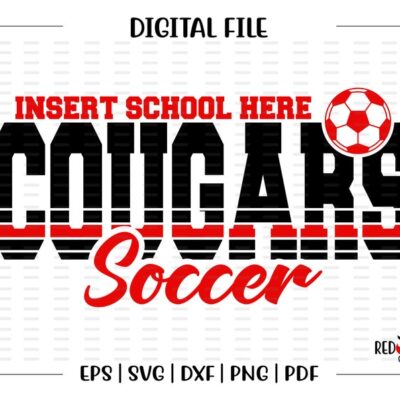 4570 Soccer svg Cougar Soccer svg Cougar Cougars Soccer svg dxf eps png pdf sublimation cut file htv vector digital