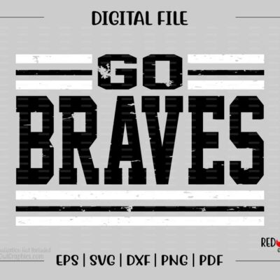 4618 Braves svg Braves Braves png Go Braves clipart Mascot School svg dxf eps png pdf sublimation cut file htv vector digital