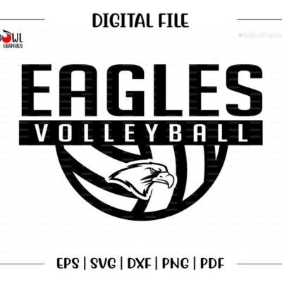 4663 Eagle Volleyball svg Volleyball svg Eagle Eagles Volleyball svg dxf eps png pdf sublimation cut file htv vector digital clipart