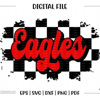 4671 Eagle svg Eagles svg Eagle Eagles Retro Checker svg dxf eps png pdf sublimation cut file htv vector digital clipart design