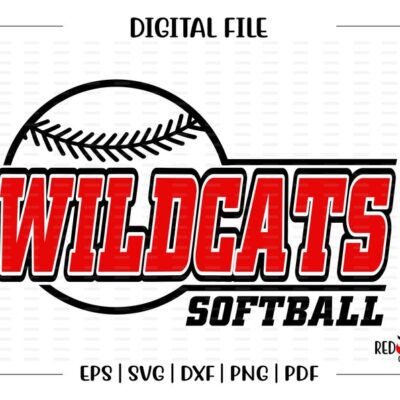 4700 Softball svg Wildcat Softball svg Wildcat Wildcats Softball svg dxf eps png pdf sublimation cut file htv vector digital