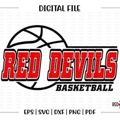 4701 Basketball svg Red Devil Basketball Red Devil Devil Basketball svg dxf eps png pdf sublimation cut file htv clipart design