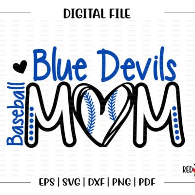 4704 Baseball Mom svg Blue Devil Baseball Blue Devil Devil Baseball Mom svg dxf eps png pdf sublimation cut file htv vector