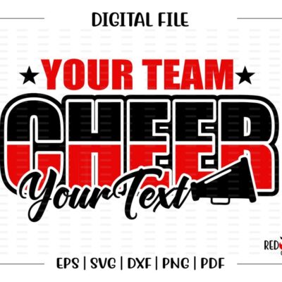 4706 Custom Personalized Cheer svg Cheer Cheerleader Mom Dad Grandpa Grandma SisterTeam Mascot svg dxf eps png pdf sublimation