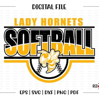 4722 Softball svg Lady Hornet Softball svg Lady Hornet Hornets Softball svg dxf eps png pdf sublimation cut file htv clipart