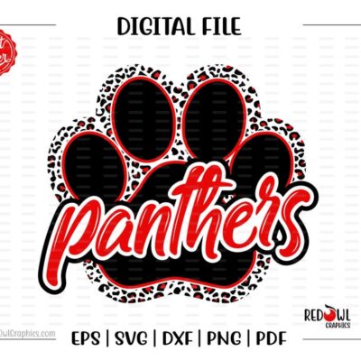 4730 Panther svg Panthers svg Paw svg Panther P Panthers Paw svg dxf eps png pdf sublimation cut file htv vector digital