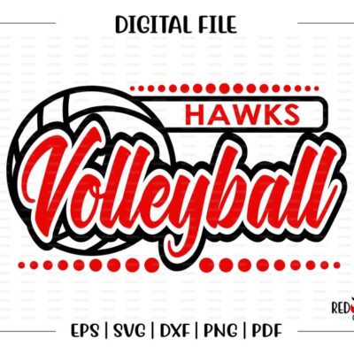 4752 Volleyball svg Hawks Volleyball svg Hawk Hawks Volleyball svg dxf eps png pdf sublimation cut file htv vector digital