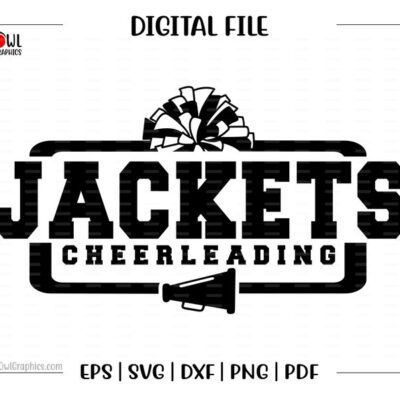 4760 Cheer svg Yellowjacket Cheer Jackets cheer cheerleading cheerleader svg dxf eps png pdf sublimation cut file htv vector