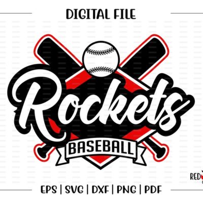 4785 Baseball svg Rocket svg Baseball Rocket Baseball Rocket Rockets svg dxf eps png pdf sublimation cut file htv clipart design