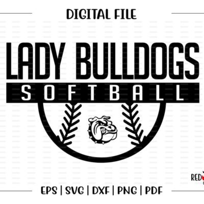 4791 Softball svg Lady Bulldog Softball svg Lady Bulldog Bulldogs Softball svg dxf eps png pdf sublimation cut file htv clipart