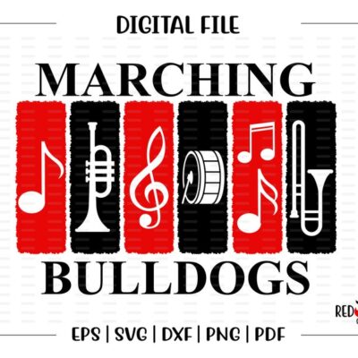 4826 Marching Band svg Bulldog Band svg Bulldog Bulldogs Band Marching svg dxf eps png pdf sublimation cut file htv