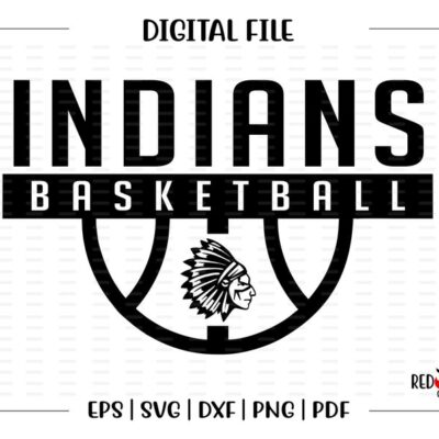 4831 Basketball svg Indian Basketball svg Indian Indians Basketball svg dxf eps png pdf sublimation cut file htv vector digital