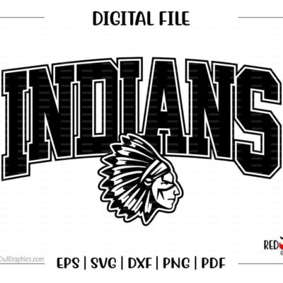 4832 Indian svg Indians svg Indian Indians clipart Mascot School svg dxf eps png pdf sublimation cut file htv vector digital