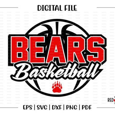 4834 Basketball svg Bears svg Bear Bears Basketball svg dxf eps png pdf sublimation cut file htv vector clipart design digital