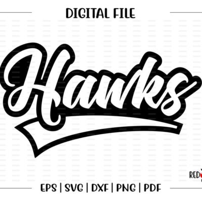 4837 Hawk svg Hawks svg Hawk Hawks svg dxf eps png pdf sublimation cut file htv vector digital