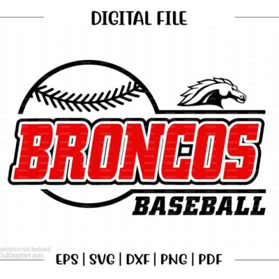 4853 Baseball svg Baseball Broncos Baseball Bronco Broncos svg dxf eps png pdf sublimation cut file htv clipart design