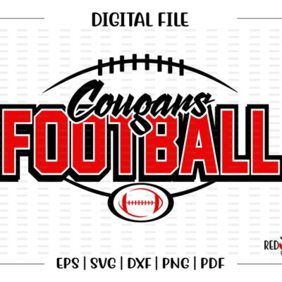 4860 Football svg Cougar Football svg Cougar Cougars Football svg dxf eps png pdf sublimation Mom Dad Coach Sister Grandma