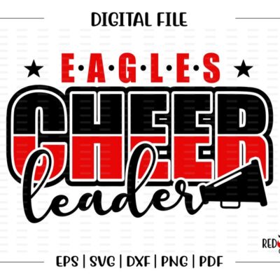 4878 Cheerleader svg Cheerleading svg Eagle Eagles Cheer Cheerleader svg dxf eps png pdf sublimation cut file htv vector digital