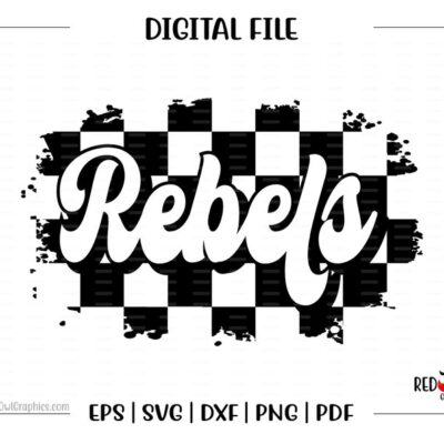 4909 Rebel svg Rebels svg Rebel Rebels Mascot Heart svg dxf eps png pdf sublimation cut file htv vector digital