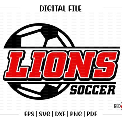 4947 Soccer svg Lion Soccer svg Lion Lions Soccer svg dxf eps png pdf sublimation cut file htv vector digital