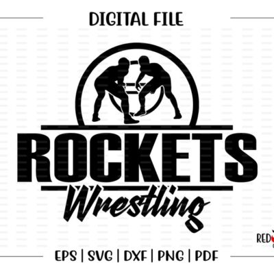 4970 Wrestling svg Rocket svg Rocket Rockets Wrestling Wrestler svg dxf eps png pdf sublimation cut file htv clipart design