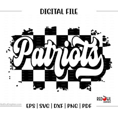 4974 Patriot svg Patriots svg Patriot Patriots Mascot Retro Checker Board clipart svg dxf eps png pdf sublimation cut file htv