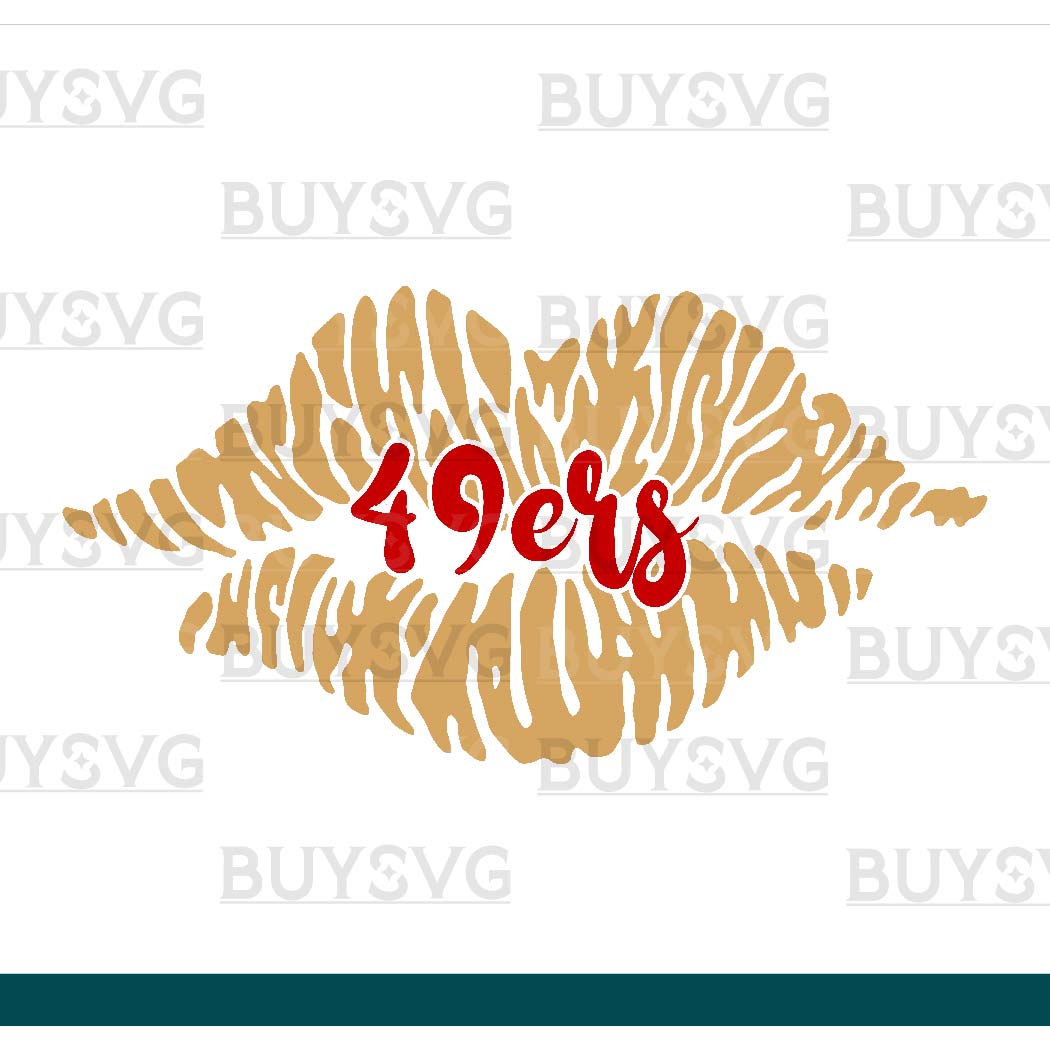 49ers SVG PNG Digital file Download LIPS 1