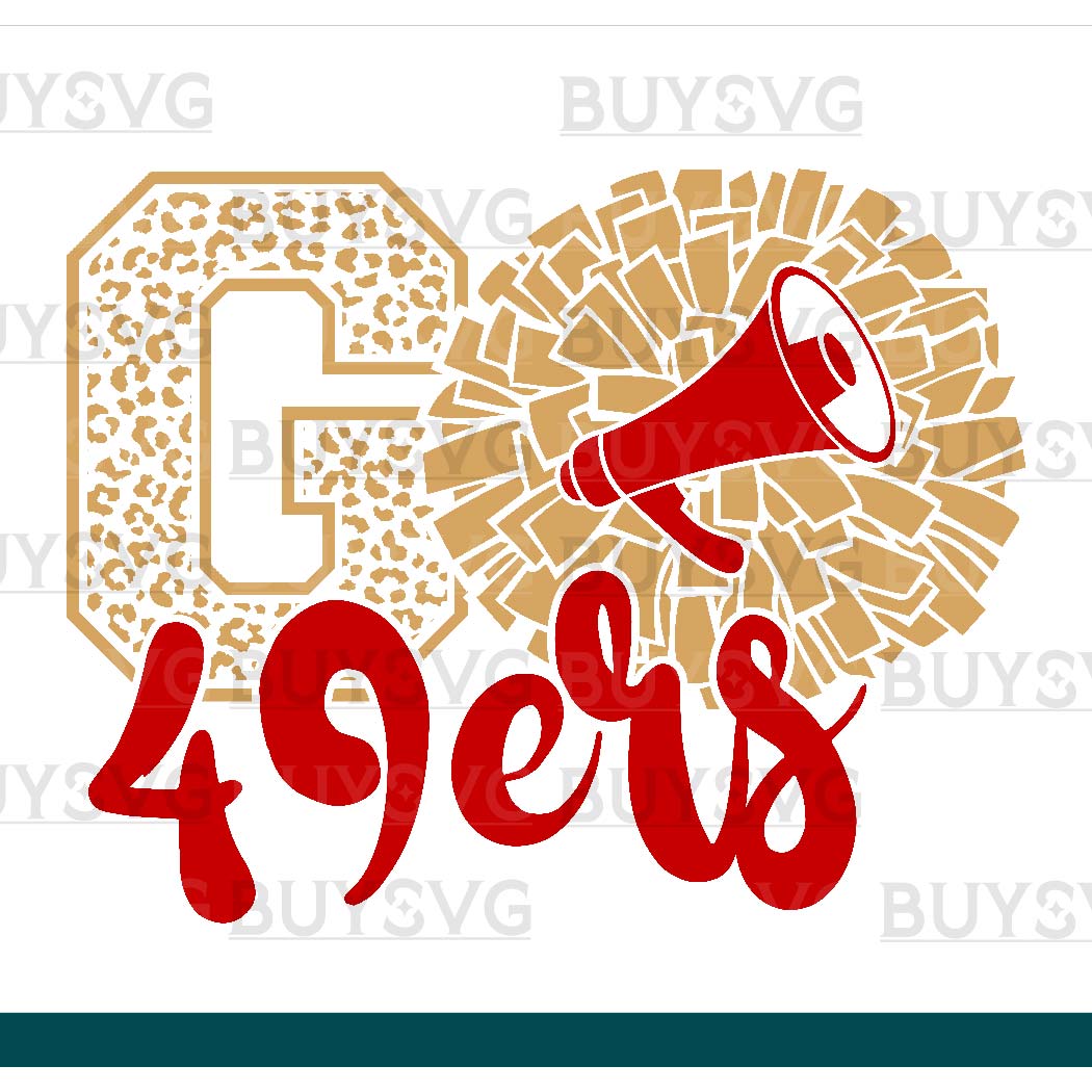 49ers SVG PNG Digital file Download POMPOM GO