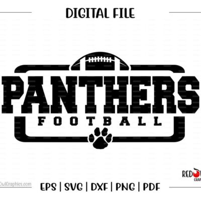 5015 Football svg Panther Football svg Panther Panthers Football svg dxf eps png pdf sublimation cut file htv vector digital