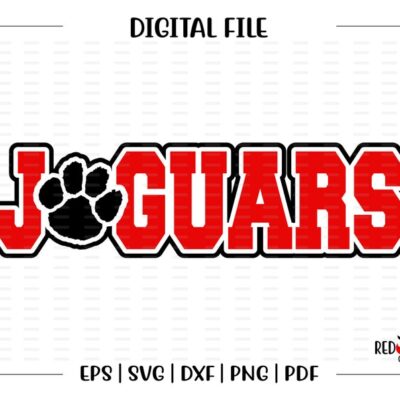 5023 Jaguar svg Jaguars svg Paw svg Jaguar J Jaguars Paw svg dxf eps png pdf sublimation cut file htv vector digital