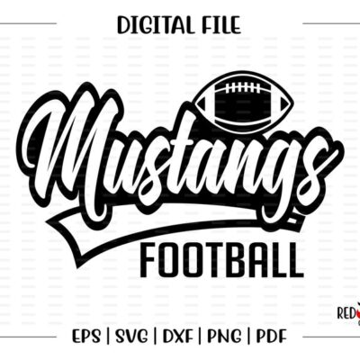 5038 Football svg Mustang Football Mustang Mustangs Football svg dxf eps png pdf sublimation cut file htv vector digital htv