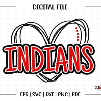 5040 Indian svg Indian Indians Heart Love Clipart Mascot School svg dxf eps png pdf sublimation cut file htv vector digital