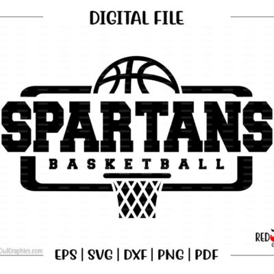 5051 Basketball svg Spartan Basketball Spartan Spartans Basketball svg dxf eps png pdf sublimation cut file htv vector digital