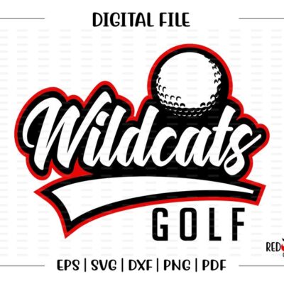 5052 Golf svg Wildcat Golf svg Wildcat Wildcats Golf Wildcat Golf svg dxf eps png pdf sublimation cut file htv