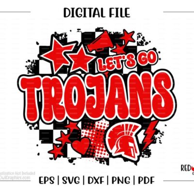 5065 Trojan svg Trojans svg Trojan Trojans Retro Checker Board Retro Trojans svg dxf eps png pdf sublimation cut file htv