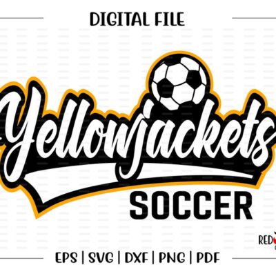 5070 Yellow Jacket Soccer svg Yellowjacket Soccer svg Yellow Jacket Yellow Jackets Soccer svg dxf eps png pdf sublimation