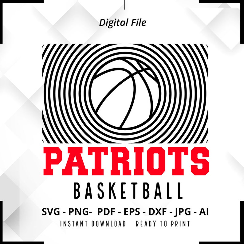 519 Patriots Basketball SVG PNG Patriots svg Basketball Shirt svg Patriots Cheer svg Patriots png Patriots Mom svg Patriots Pride Cricut