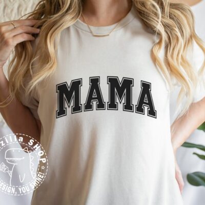 520 Mama Varsity SVG Mama PNG Mama Svg Cut File For T shirt Varsity Style Font Mothers Day Design Svg Mama Cricut File Svg Digital download