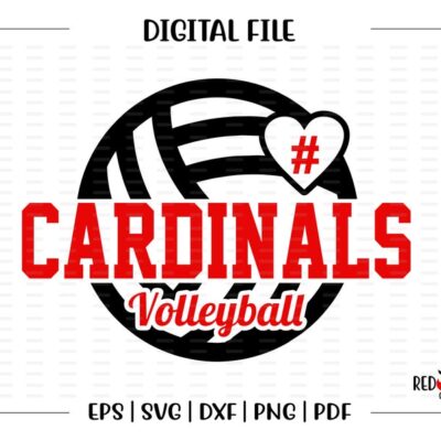 5237 Volleyball svg Cardinal Volleyball svg Cardinal Cardinals Volleyball svg dxf eps png pdf sublimation cut file htv vector digital