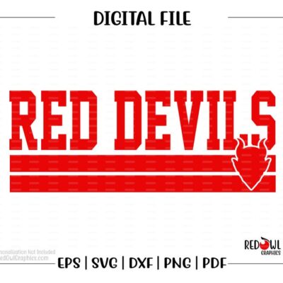 5242 Red Devil svg Devils svg Red Devil Red Devils Devil svg dxf eps png pdf sublimation cut file