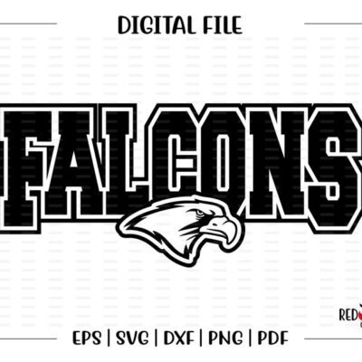 5254 Falcon svg Falcons svg Falcon Falcons F Mascot Chevron htv svg dxf eps png pdf sublimation cut file htv vector digital