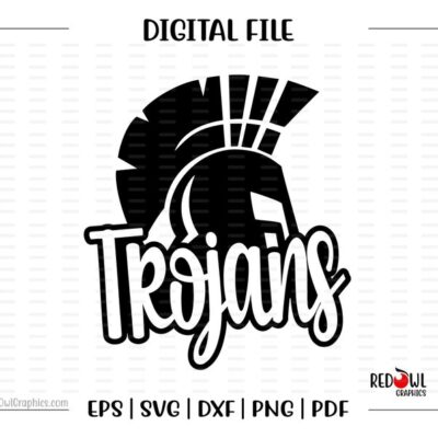 5261 Trojan svg Trojans svg Trojan Trojans Mascot School svg dxf eps png pdf sublimation cut file htv