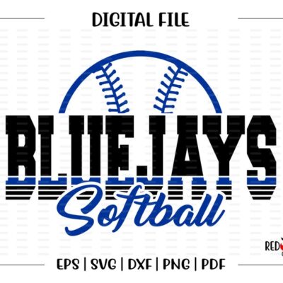 5264 Softball svg Bluejay Softball svg Bluejay Bluejays Softball svg dxf eps png pdf sublimation cut file htv clipart design