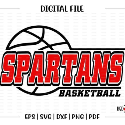 5267 Basketball svg Spartan Basketball Spartan Spartans Basketball svg dxf eps png pdf sublimation cut file htv vector digital