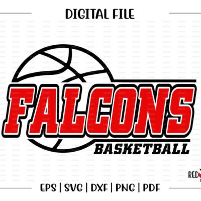 5309 Basketball svg Falcon Basketball Falcon Falcons Basketball svg dxf eps png pdf sublimation cut file htv vector digital